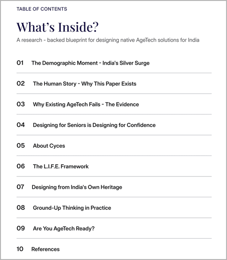 Table Of Contents