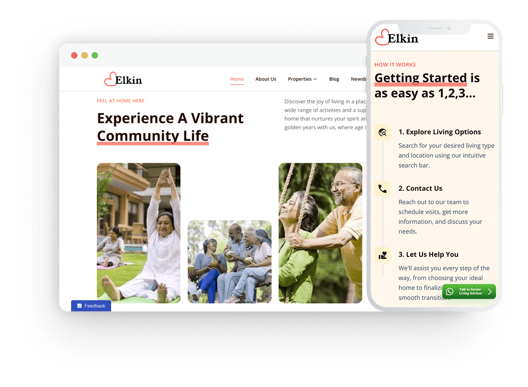 Reimagining discovery of care platforms for senior citizens through Elkin and other ventures